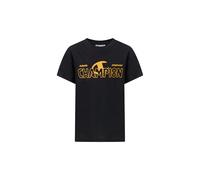Champion Boy Crewneck T-Shirt with Graphic Logo Camisa, Negro (Kk001), XX-Small para Niños