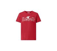 Champion Boy Crewneck T-Shirt with Graphic Logo Camisa, Rojo (Rs014), XXL para Niños