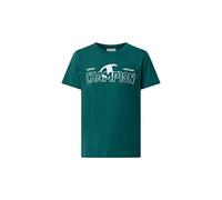 Champion Boy Crewneck T-Shirt with Graphic Logo Camisa, Verde (Gs511), S para Niños