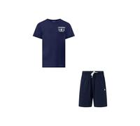 Champion Boy-Graphic Set with Logo Juego, Azul (BS561), XL para Niños