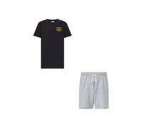 Champion Boy-Graphic Set with Logo Juego, Negro (KK001), L para Niños