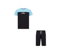 Champion Boy-Graphic Set with Logo Juego, Negro (KK001), S para Niños