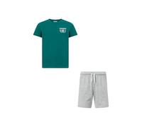 Champion Boy-Graphic Set with Logo, Verde (GS511), XS para Niños