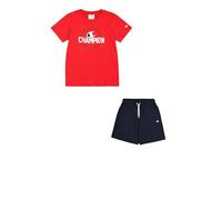 Champion Legacy Boy-Graphic Crewneck Set with Logo Conjunto, Rojo (RS011), 15-16 Años para Niños