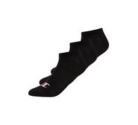Champion Calcetines Sneaker Basics – Pack de 3 – Unisex adulto, Negro, 39-42
