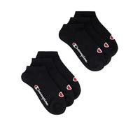 Champion Core Socks 6pp Short Crew Calcetines, Negro, 39-42 EU Unisex Adulto