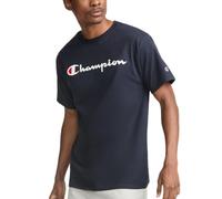 Champion Camiseta clásica con diseño gráfico, Blanco/Azul Marino, Large para Hombre
