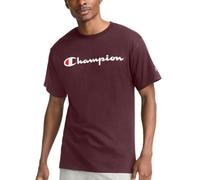 Champion Camiseta clásica de Punto con Estampado, Opaco, Maroon Script, S para Hombre