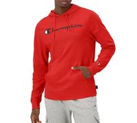 Champion, Camiseta de Peso Medio, Suave y cómoda, Sudadera con Capucha para Hombre Camisa, Guión Escarlata, L