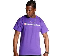 Champion Camiseta de Punto gráfica, Morado (, M para Hombre