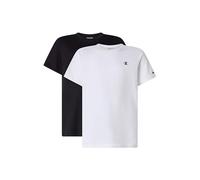 Champion Camisetas (Paquete de 2) Niños y Niños, Blanco/Negro, 3-4 Años
