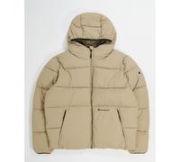 CHAMPION Chaqueta acolchada con capucha Rochester. Color marrón grisáceo