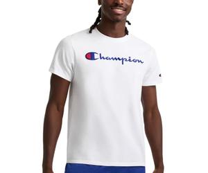 Champion Classic Graphic tee Camiseta, Blanco: Logotipo de repetición, XS para Hombre