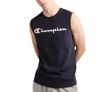 Champion Classic Muscle T-Shirt, Sleeveless, Standard Fit, Script & C Logo, Available in Regular and Big & Tall Camisa, Azul Marino, XXL para Hombre