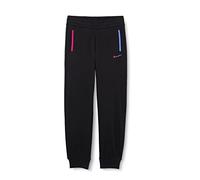 Champion Color Block-Rib Cuff Pantalones Deportivos, Negro, 3-4 Años para Niñas