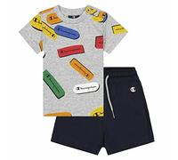 Champion- Conjunto Deportivo para Niños, Color Gris/Azul Marino, Estándar (S6441305)