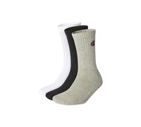 Champion Core 3PP Crew, Calcetines, para Unisex adulto, Multicolor (Gris Melange Claro/Blanco/Negro), 39-42