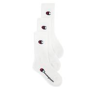 Champion Core Junior 3PP Crew, Calcetines, para Unisex adulto, Blanco, 27-30