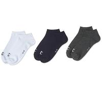 Champion Core Junior 3PP Sneaker, Calcetines casual, para Unisex adulto, Multicolor (Azul Marino/Blanco/Gris Melange Claro), 31-34