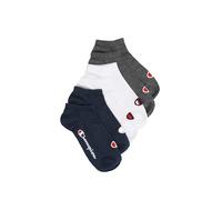 Champion Core Socks 6PP Short Crew Calcetines Casual, Multicolor (Marino), 39-42 EU Unisex Adulto