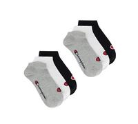 Champion Core Socks 6pp Short Crew Calcetines, Gris Claro, 35-38 EU Unisex Adulto
