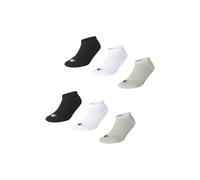 CHAMPION Lote de 6 pares de calcetines bajos lisos. Color Negro + Gris + Blanco