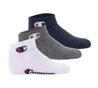 Champion Core Socks Junior 3PP Quarter, Calcetines con forro Unisex - Niños y Adolescentes, Blu (Marino),