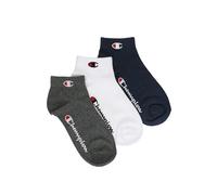 Champion Core Socks Junior 3PP Quarter, Calcetines con forro Unisex - Niños y Adolescentes, Blu (Marino),