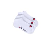 Champion Core Socks Junior 3PP Sneaker, Calcetines con forro Unisex - Niños y Adolescentes, Bianco,