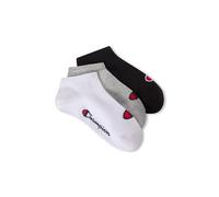 Champion Core Socks Junior 3PP Sneaker, Calcetines con forro Unisex - Niños y Adolescentes, Grigio (Melange Chiaro),