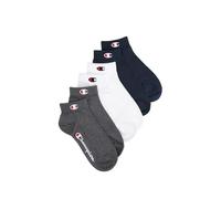 Champion Core Socks Junior 6pp Quarter Calcetines con forro Unisex - Niños y Adolescentes (Pack de 6)