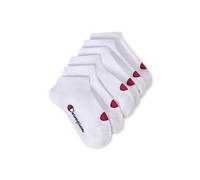 Champion Core Socks Junior 6PP Sneaker, Calcetines con forro Unisex - Niños y Adolescentes, Bianco,