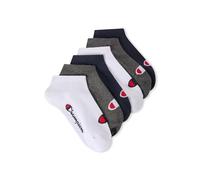 Champion Core Socks Junior 6PP Sneaker, Calcetines con forro Unisex - Niños y Adolescentes, Blu (Marino),