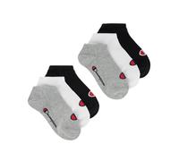 Champion Core Socks Junior 6PP Sneaker, Calcetines con forro Unisex - Niños y Adolescentes, Grigio (Melange Chiaro),