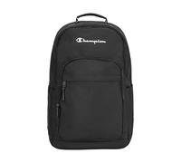 Champion Council Laptop Backpack with Padded Adjustable Straps, Water Bottle Pocket for Work, Travel, Commute Mochila, Negro/Blanco, M Unisex Adulto