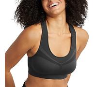 Champion, Espalda Cruzada Infinita, Soporte moderado, Brasier Deportivo sin Costuras para Mujer Sujetador, Negro, Large