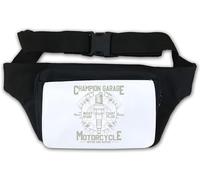 Champion Garage - Riñonera para reparación y mantenimiento de motocicletas, color blanco, White, Talla única