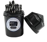 Champion Herramienta de corte Brute Platinum Twister-XL5 29 piezas 1/16"-1/2" x 64th HSS Jobber Brocas Set-135 Deg Split Point, índice resistente al agua fabricado en Estados Unidos (Fоur Расk)