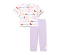 Champion Legacy American Classics - Camiseta y mallas completas, (blanco/lavanda), 15-16 años para niñas y niñas SS23
