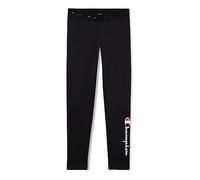 Champion Legacy American Classics G-Big Logo Light-Stretch Fleece Leggings Niñas y Niñas, Negro, 3-4 Años