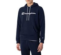 Champion Legacy American Classics Heavy Powerblend Terry Logo Sudadera con capucha, Azul Marino, S, Hombre