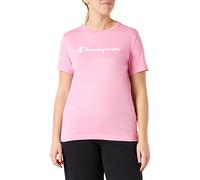 Champion Legacy American Classics Logo Regular S/S, Camiseta Mujer, Hot Pink, S