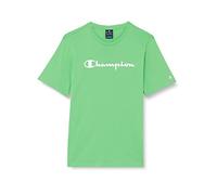 Champion Legacy American Classics-Logo S/S Camiseta Niños y Niños, Verde Claro, 15-16 Años