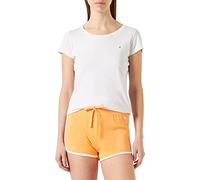 Champion Legacy American Classics Soft Cotton 1x1 Rib Small C-Logo Pantalones Cortos, Naranja, S para Mujer