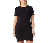 Champion Legacy American Classics Soft Cotton 1x1 Rib Small Logo Slim, Vestido Mujer, Nero, S