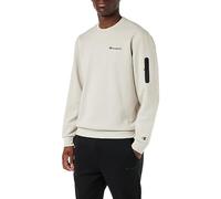 Champion Legacy American Tech-Poly-Cotton Interlock Crewneck Sudadera para Hombre, Gris Plateado., XL