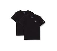Champion Legacy Basics B-S-s 2-Pack Crewneck Camiseta, Negro, 9-10 Años (Pack de 2) para Niños