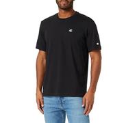 Champion Legacy Basics-S-s Crewneck Camiseta, Negro, L para Hombre