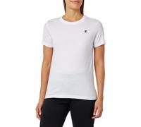 Champion Legacy Basics W-Jersey de algodón Ligero S-S Regular Crewneck Camiseta, Color Blanco, M para Mujer