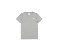Champion Legacy Basics W-Light Cotton Jersey S-S Regular Crewneck - Camiseta para Mujer, Gris Melange Claro., XXL